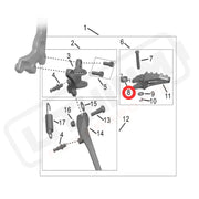 Hyper Bee Footpeg Spring (Left)