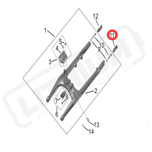 Hyper Bee Chain Tensioner Block (Left)