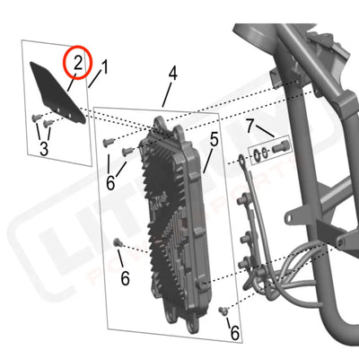 Surron Hyper Bee OEM MCU Top Mud Plate Set