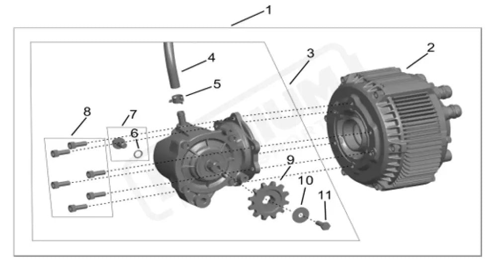 Surron Hyper Bee OEM Motor Reduction Gearbox Set