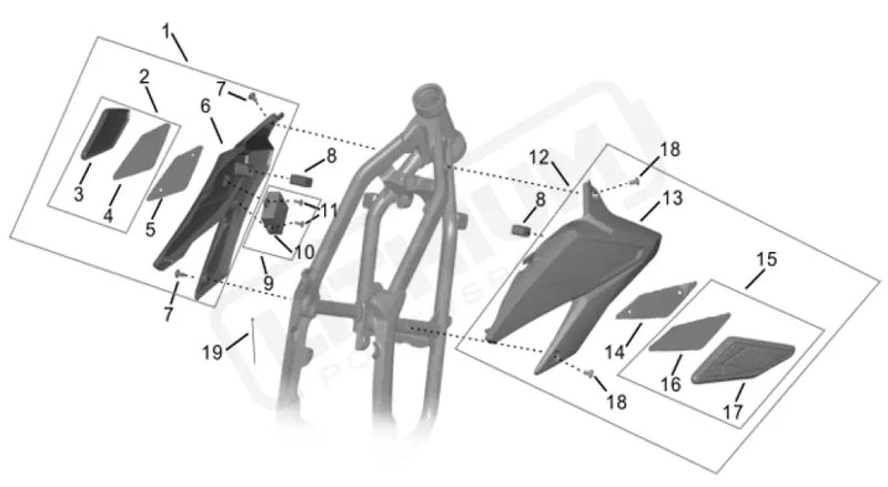 Surron Hyper Bee OEM R Front Shroud Assy. - Lithium Powersports