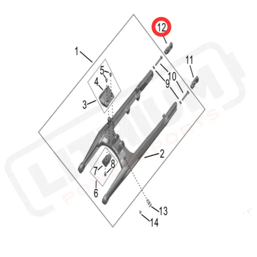 Hyper Bee Chain Tensioner Block (Right)