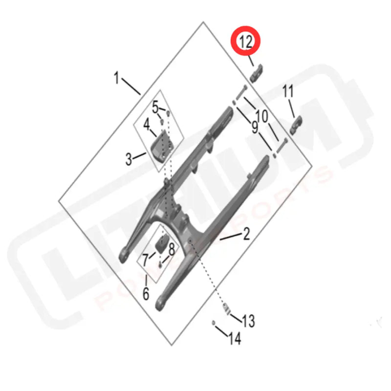 Hyper Bee Chain Tensioner Block (Right)
