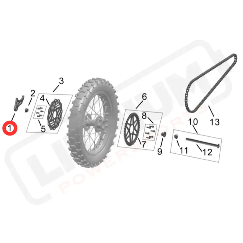 Hyper Bee Rear Brake Caliper Bracket