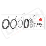 Hyper Bee Rear Wheel Hub Assembly (12")