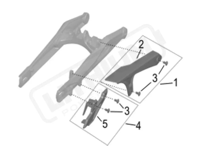 Surron Hyper Bee OEM Upper Chain Guard Set - Lithium Powersports