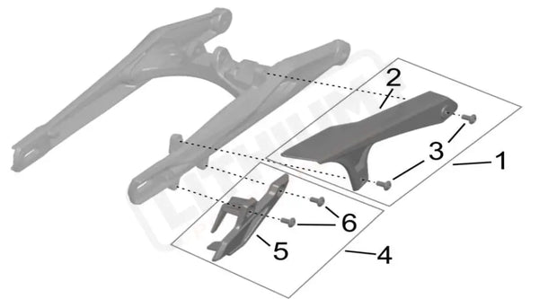 Swingarm Assembly parts diagram
