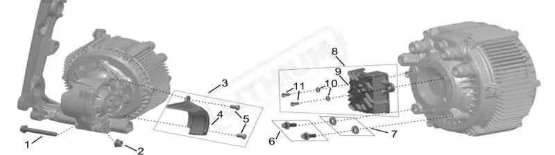 Motor Gearbox Assembly parts diagram