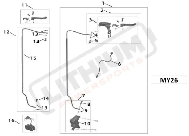 Surron Light Bee X OEM Front Brake Hose