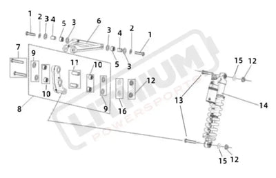 Surron Light Bee S OEM Linkage Arm Assy (LBS)