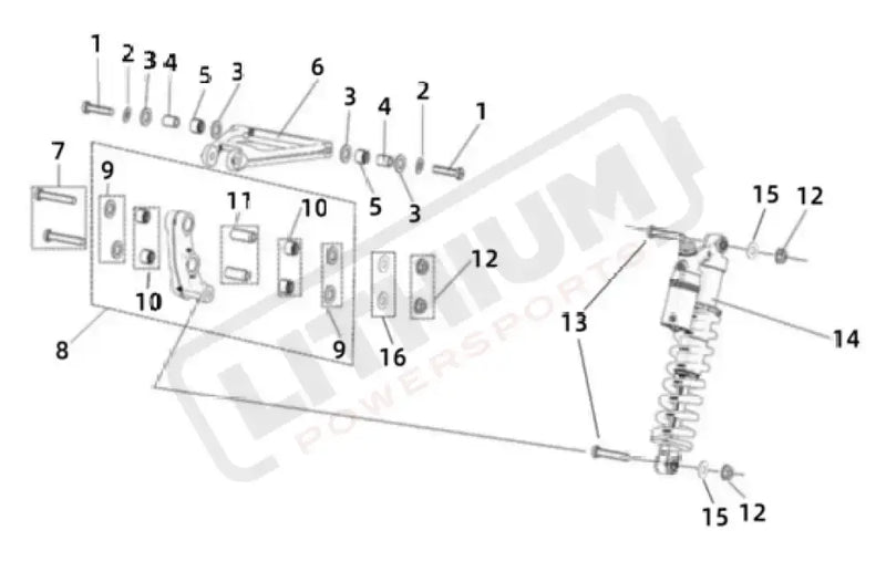 Surron Light Bee X OEM Linkage Arm Bushing - Lithium Powersports