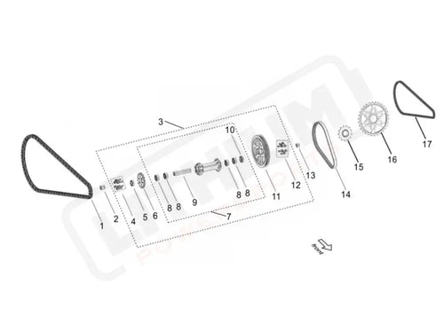 Surron Light Bee S OEM O-Ring Chain (420-112 links) eParts