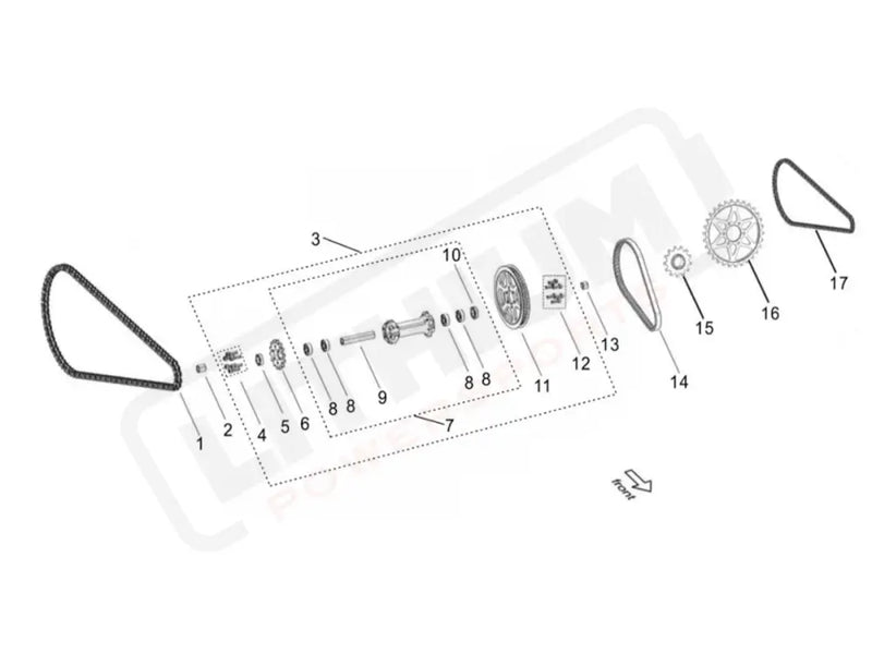Surron Light Bee S OEM O-Ring Chain (420-112 links) eParts