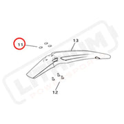 Light Bee Front Fender Mounting Bushing (KKE & DNM)