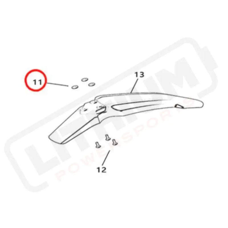 Light Bee Front Fender Mounting Bushing (KKE & DNM)
