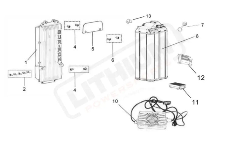 Surron Light Bee X OEM Battery BMS board (60V40Ah Battery) eParts