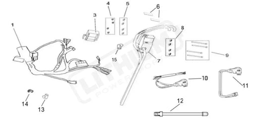 Surron Light Bee X OEM Battery Power Cable Transfer Cable - Lithium Powersports