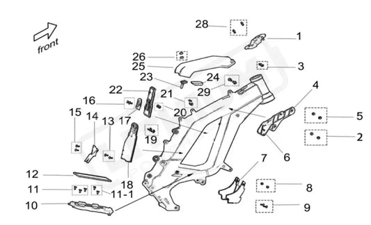Surron Light Bee X OEM Battery Rear Mud Plate - Lithium Powersports