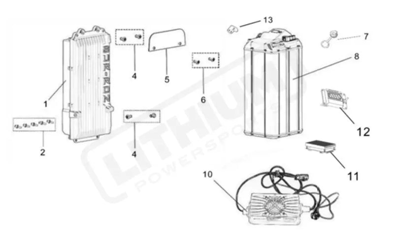 Surron Light Bee X OEM Charger (67.2V - 12A 110V, 10A) (US Plug) - Lithium Powersports