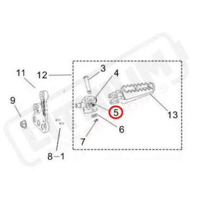 Surron Light Bee X OEM Footpeg Spring
