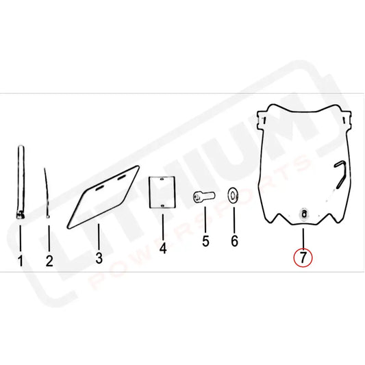 Surron Light Bee X OEM Front Number Plate E-Motorbike