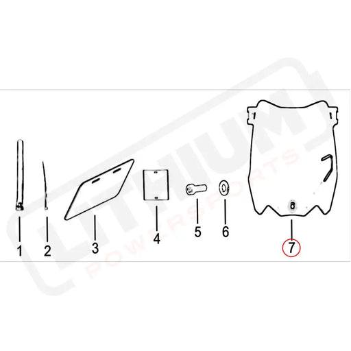 Surron Light Bee X OEM Front Number Plate E-Motorbike