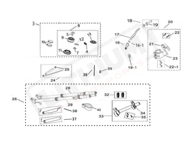 Surron Light Bee X OEM Handlebar Clamp MY25 eParts