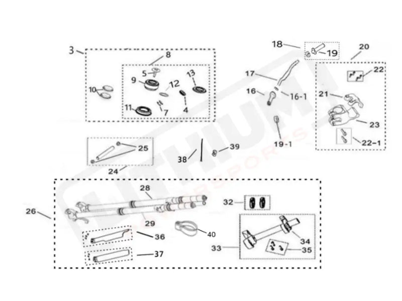 Surron Light Bee X OEM Handlebar Clamp MY25 eParts