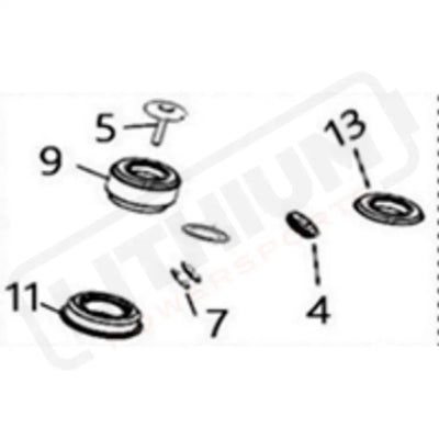 Surron Light Bee X OEM Headset Bearing Assembly (w/o Bearings)