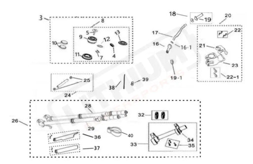 Surron Light Bee X OEM L. Front Fork (KKE) - Lithium Powersports