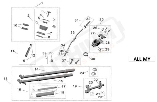 Surron Light Bee X OEM L Front Fork Mudguard (KKE)