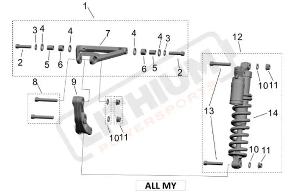 Surron Light Bee X OEM Linkage Arm Assy.