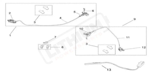 Surron Light Bee S OEM Rear Brake Caliper (Golden) + Screw M6*18 + Washer New PN eParts
