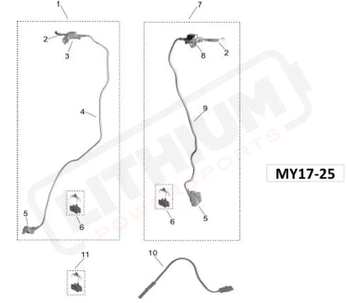 Surron Light Bee X OEM (MY17-24) Front Brake Cylinder Assy.(Mineral Oil Only)