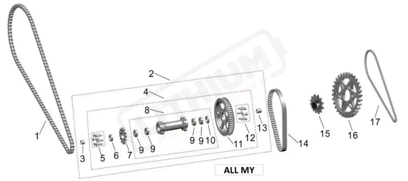 Surron Light Bee X OEM (MY25) Mid. Shaft Assy.