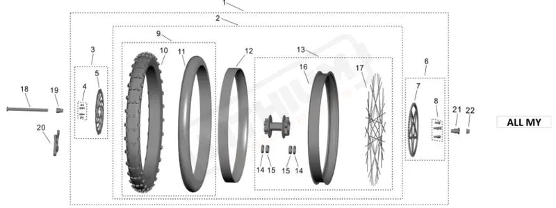 Surron Light Bee X OEM (MY25-26) Rear Rim