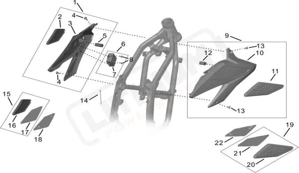 Front Shroud Assembly parts diagram