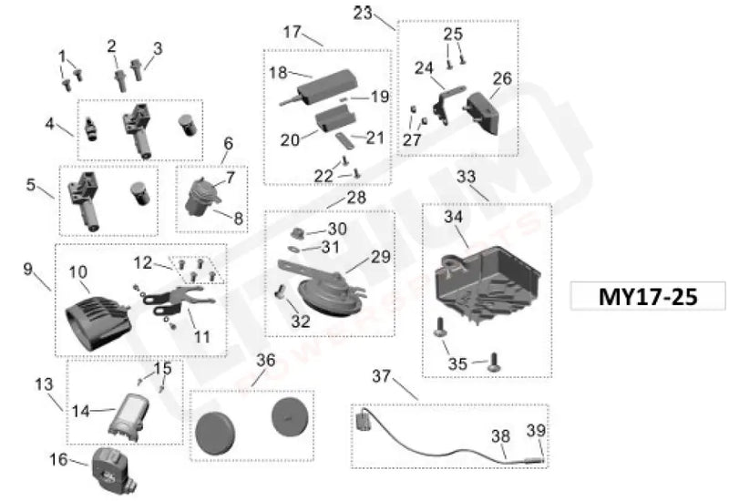 Surron Light Bee X OEM (MY17-25) FRONT Side Reflector