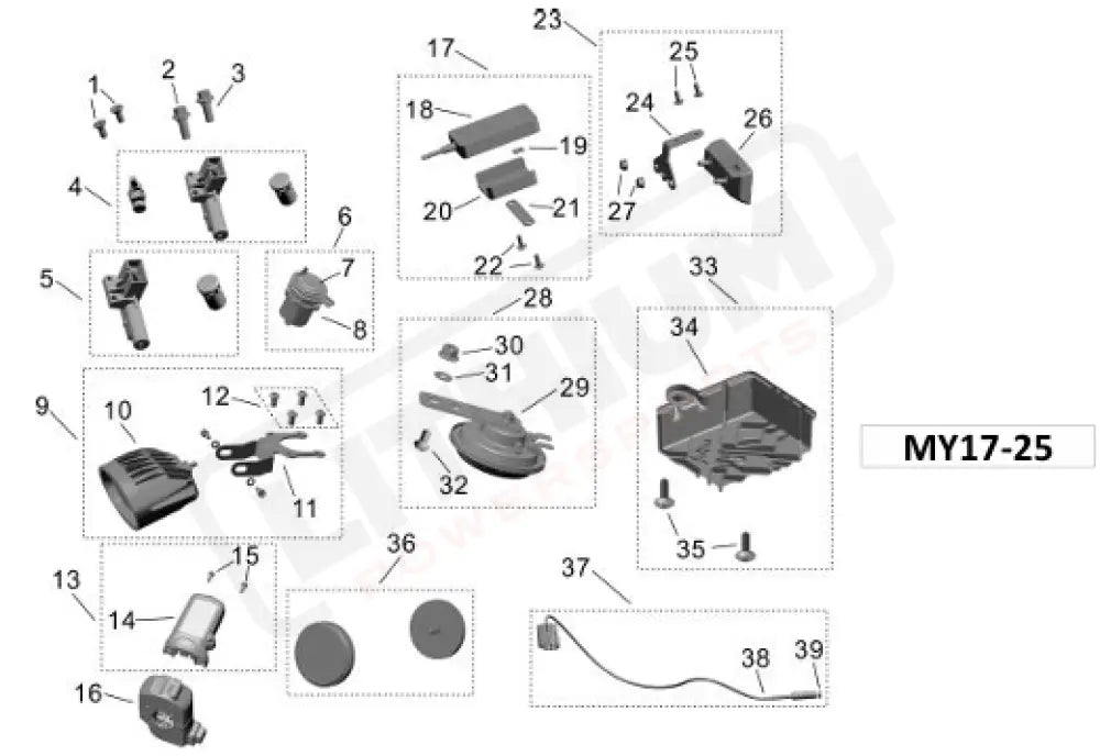 Surron Light Bee X OEM (MY17-26) Side Stand Switch Assy. — Lithium