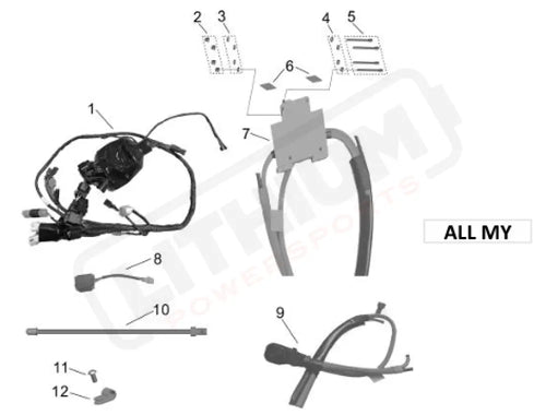 Surron Light Bee X OEM (MY25) Battery Power Cable