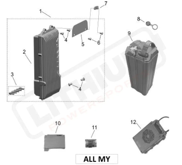 Surron Light Bee X OEM (MY25) Charger (67.2V-12A 110V, 10A) (US Plug)