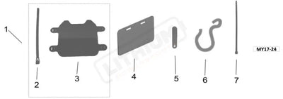 Surron Light Bee X OEM (MY25) Rubber Cable Strip Tie