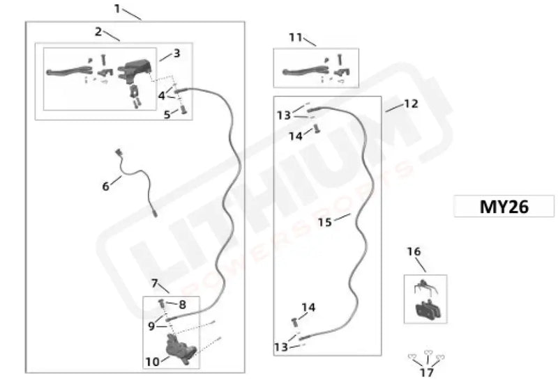 Surron Light Bee X OEM (MY26) Nylon clip98403