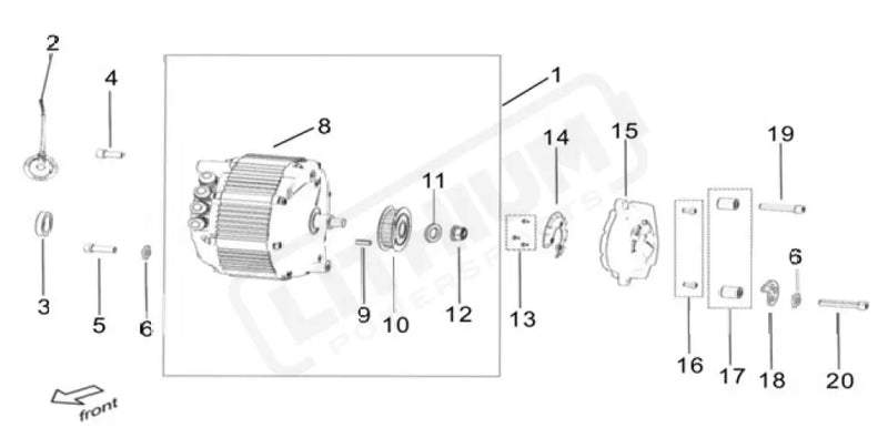 Surron Light Bee X OEM Nut B2007 (M12*1.25) - Lithium Powersports