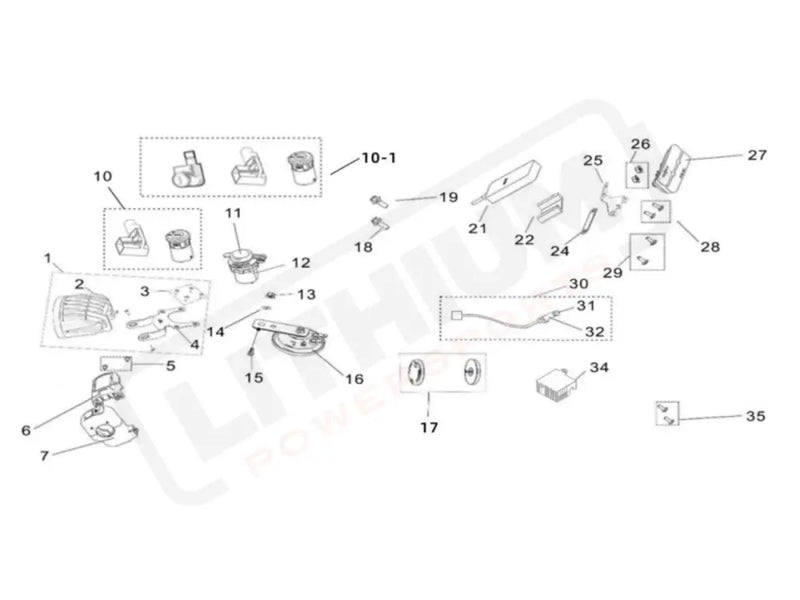 Surron Light Bee X OEM Nut B2015 (M10*1.0) - Light