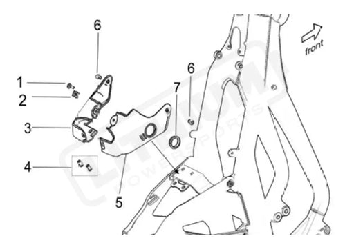 Surron Light Bee X OEM R. Battery Lock Cover - Lithium Powersports
