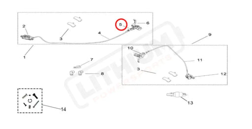 Light Bee Rear Brake Handlebar Assembly (Mineral Oil)
