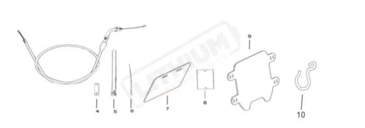 Surron Light Bee X OEM Rear LOGO plate MY2025 eParts