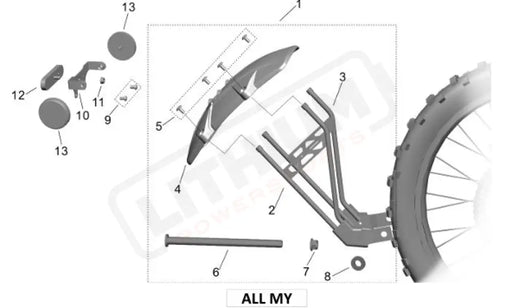 Surron Light Bee X OEM Rear Reflector