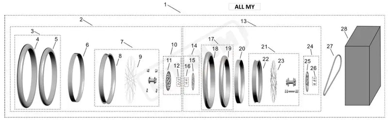 Surron Light Bee X OEM Rear SM Wheel Assy.